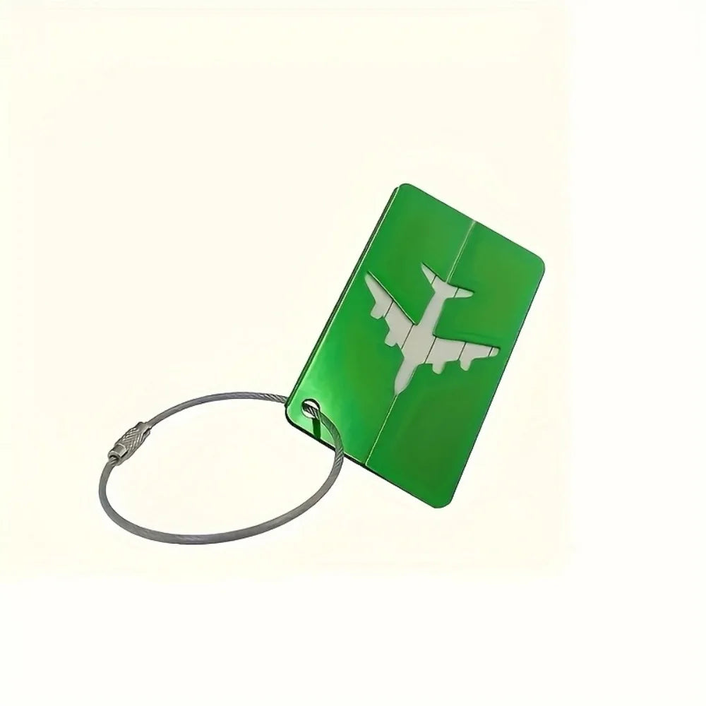 Premium Aluminum Travel Luggage Tag Durable Luggage Identification with Business Card Holder Fashion Tag Travel Accessories