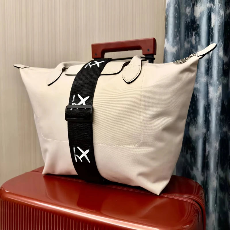 Aircraft Printed Nylon Luggage Fixed Strap With One Pack For Outdoor Travel Luggage Accessories