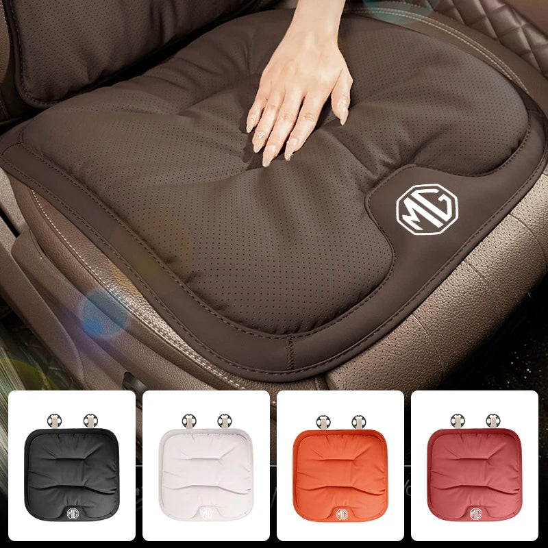 Car Velvet Cushion Leather Backrest Waist Pad Protector Cover Accessories For Morris Garages MG 3 5 6 7 HS ZS GS Hector TF GT ZR