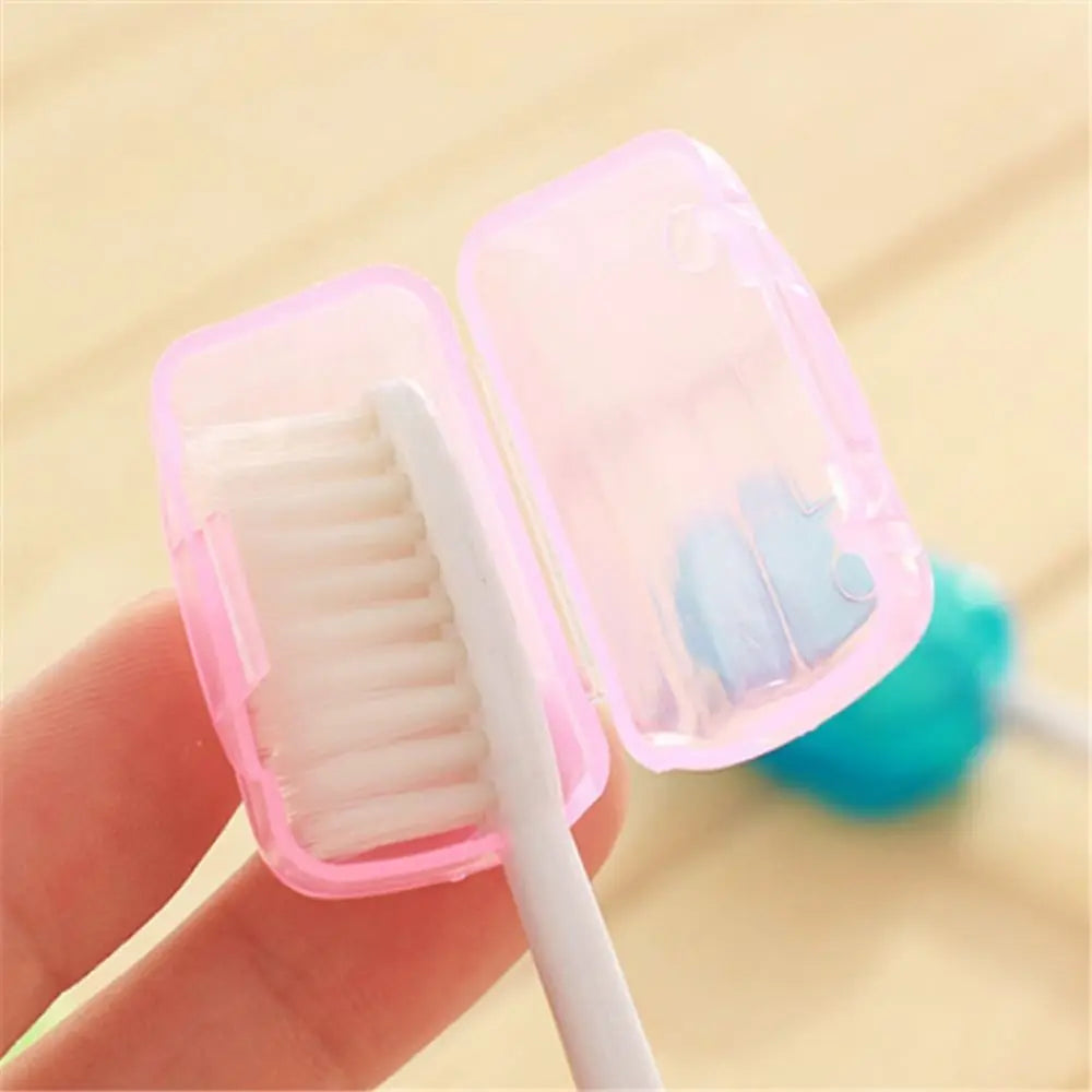5/10pcs Plastic Toothbrush Head Cover Portable Travel Hike Camping Toothbrush Case Cap Dust Cover Bathroom Supply