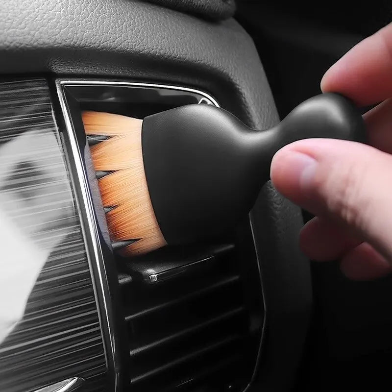2 Pcs Car Interior Dust Sweeping Soft Brush Car Washing Tool Keyboard Gap Car Dust Brush out Trend Cleaning Brush