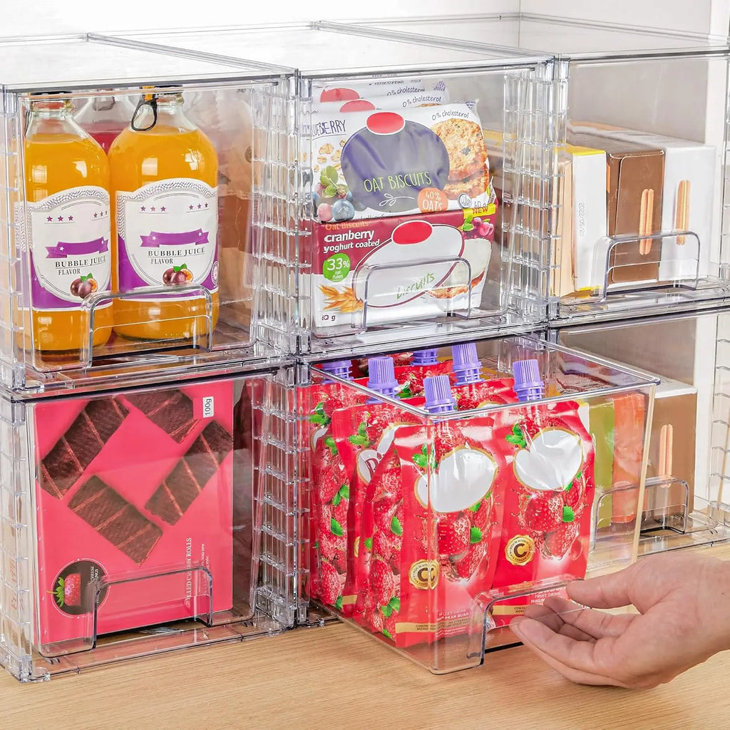 2026 New  Large Stackable Storage Drawers,Easily Assemble Acrylic Bathroom Closet Undersink Organizers And Storage,Plastic