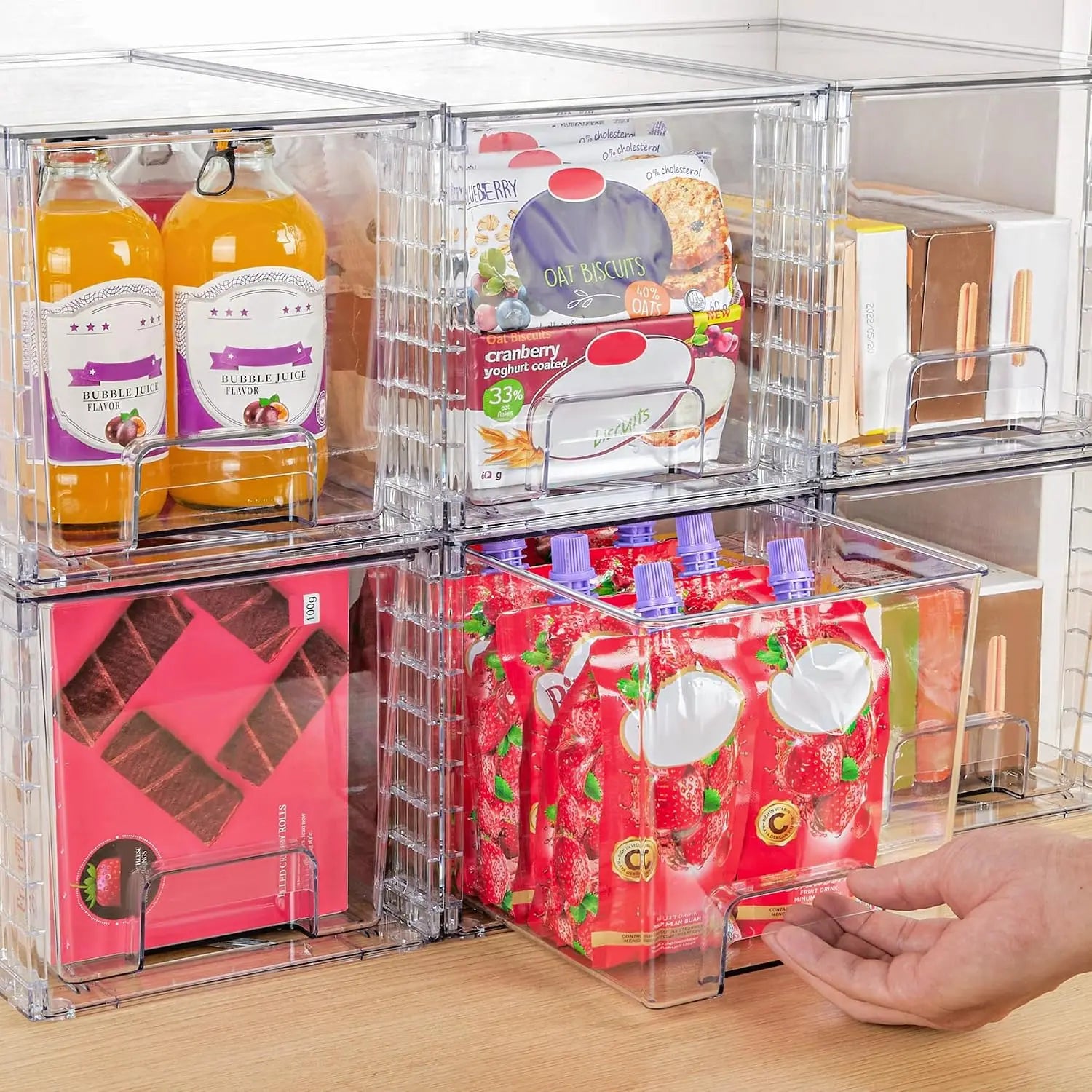 2026 New  Large Stackable Storage Drawers,Easily Assemble Acrylic Bathroom Closet Undersink Organizers And Storage,Plastic