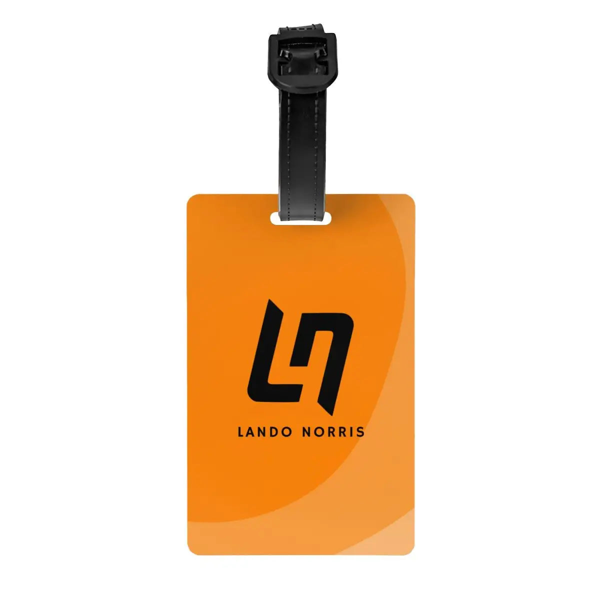 Custom L-Lando Norris Luggage Tag Privacy Protection Motorcycle Racing Baggage Tags Travel Bag Labels Suitcase