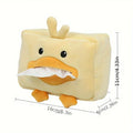 1pc Cute Cartoon Vehicle Tissue Box Plush Creative Multi-Function Car Tissue Box