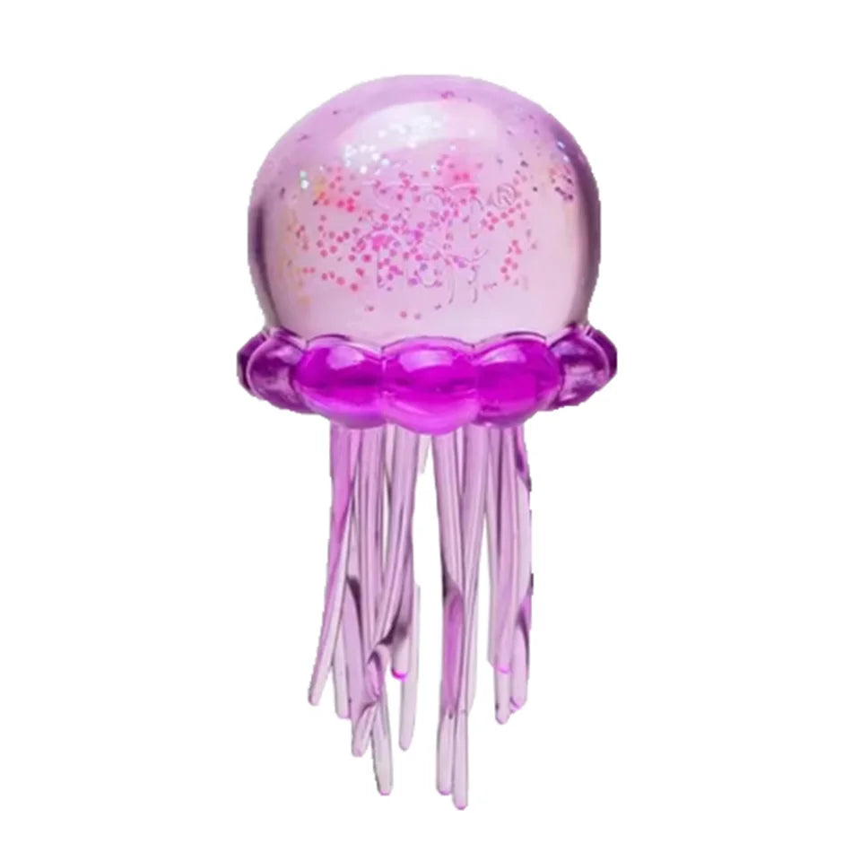 Safe & Odorless Jellyfish Squishy Toy, Soft Transparent Squeeze Fidget Toy, Stress Relief Sensory ToyS for Kids Adults Gifts