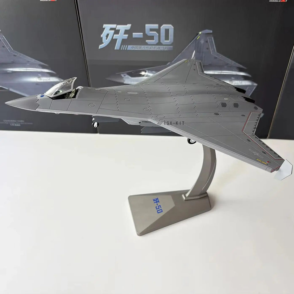 Diecast 1/72 Scale China J50 Fighter Jet J-50 Alloy Airplane Model Alloy Static Simulation Ornament Finished Souvenir Hobby