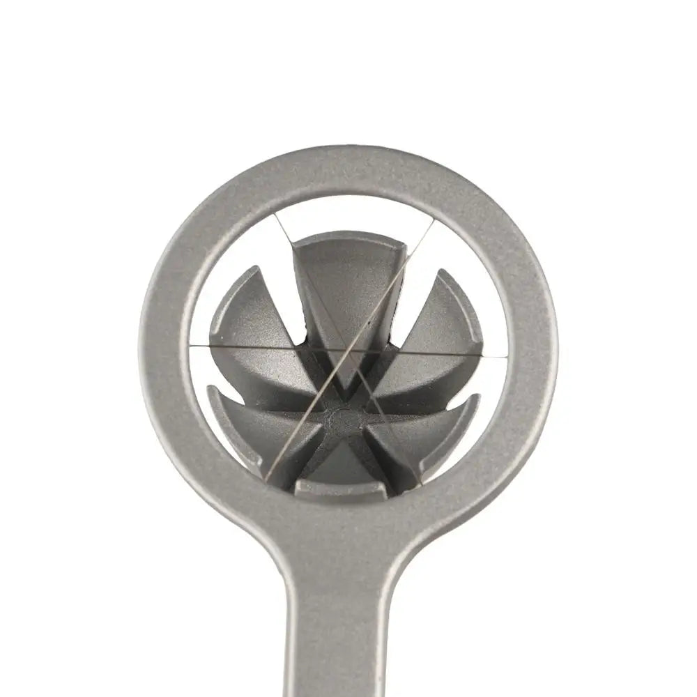 Aluminum Alloy Manual Egg Cutter Portable Multi-functional Egg Slicer Non-slip Section Divider Preserved Egg Splitter Kitchen