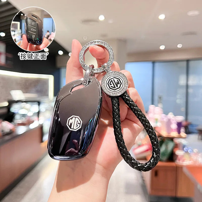 NEW Fahion Soft TPU Car Key Case Cover Shell Fob For MG ZS EV GS GT EZS HS EHS MG3 MG5 MG6 MG7 2019 2020 Styling Accessories