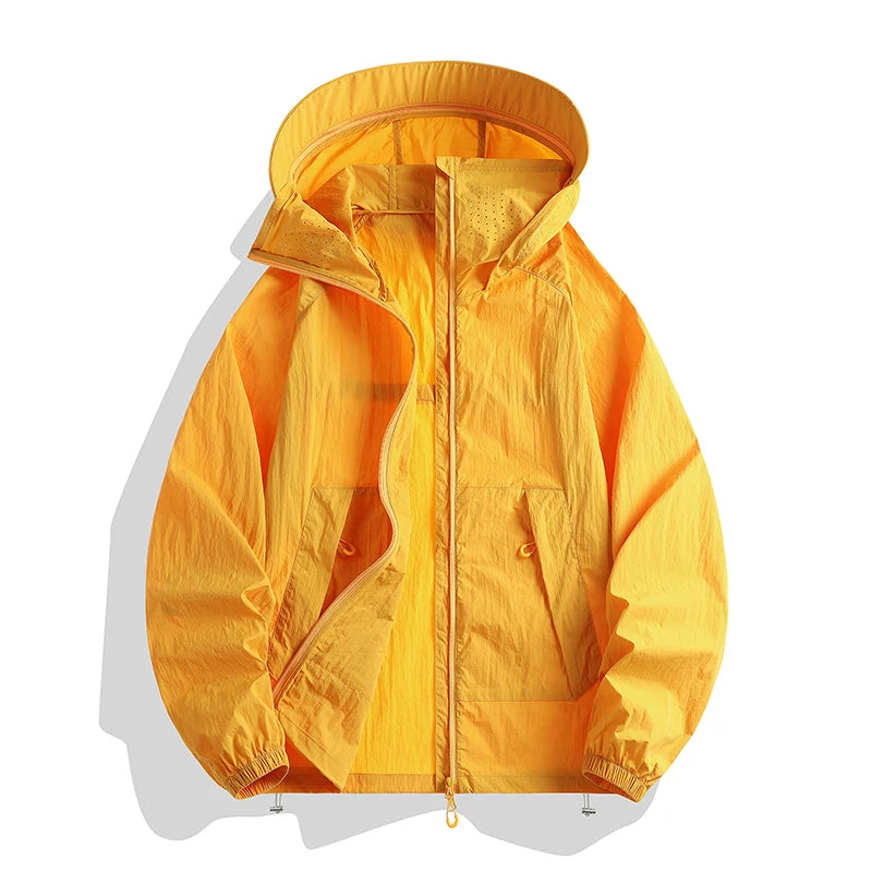 Outdoor Sunscreen Clothing Summer Hiking Jackets UPF50+ Ultraviolet Protection Couple's Hooded Jacket Traveling Hiking Fishing