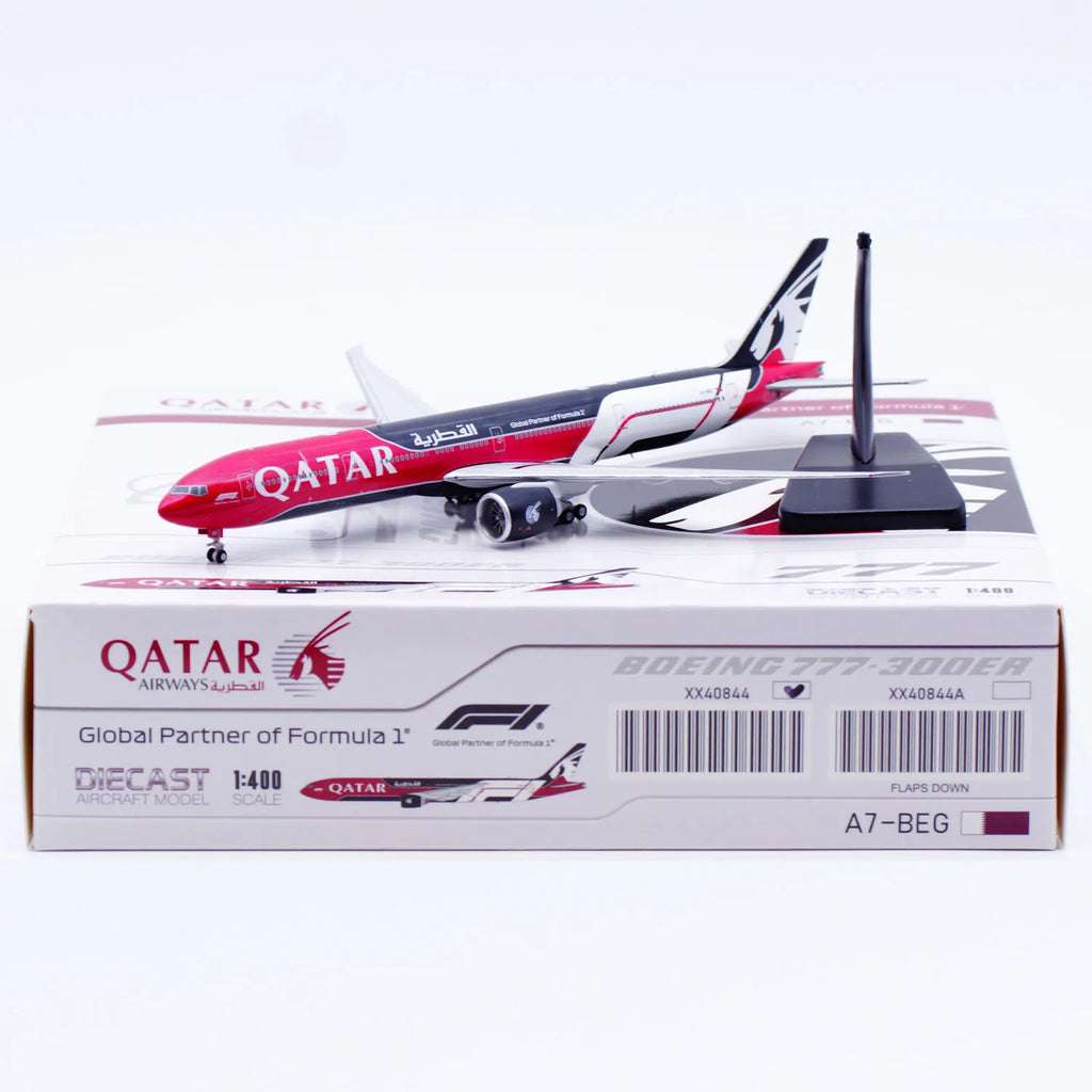 XX40844 Alloy Collectible Plane Gift JC Wings 1:400 Qatar Airways Boeing B777-300ER Diecast Aircraft Jet Model A7-BEG