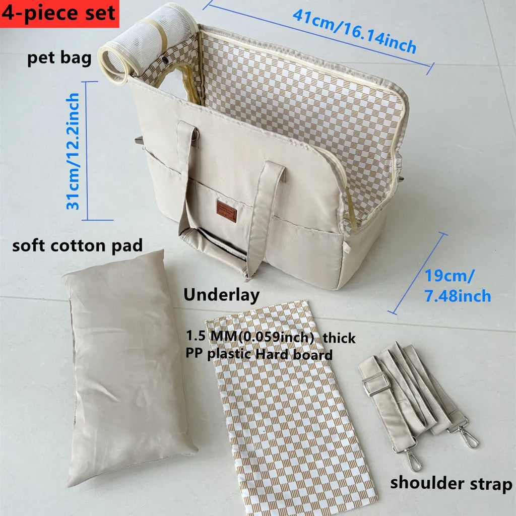 Portable Pet Cat ShoulderHandbag Pet Dog Carrier Bag Car Seat Nonslip Dog Carriers Safe,Puppy Cat Pet Bed Chihuahua Pet Products