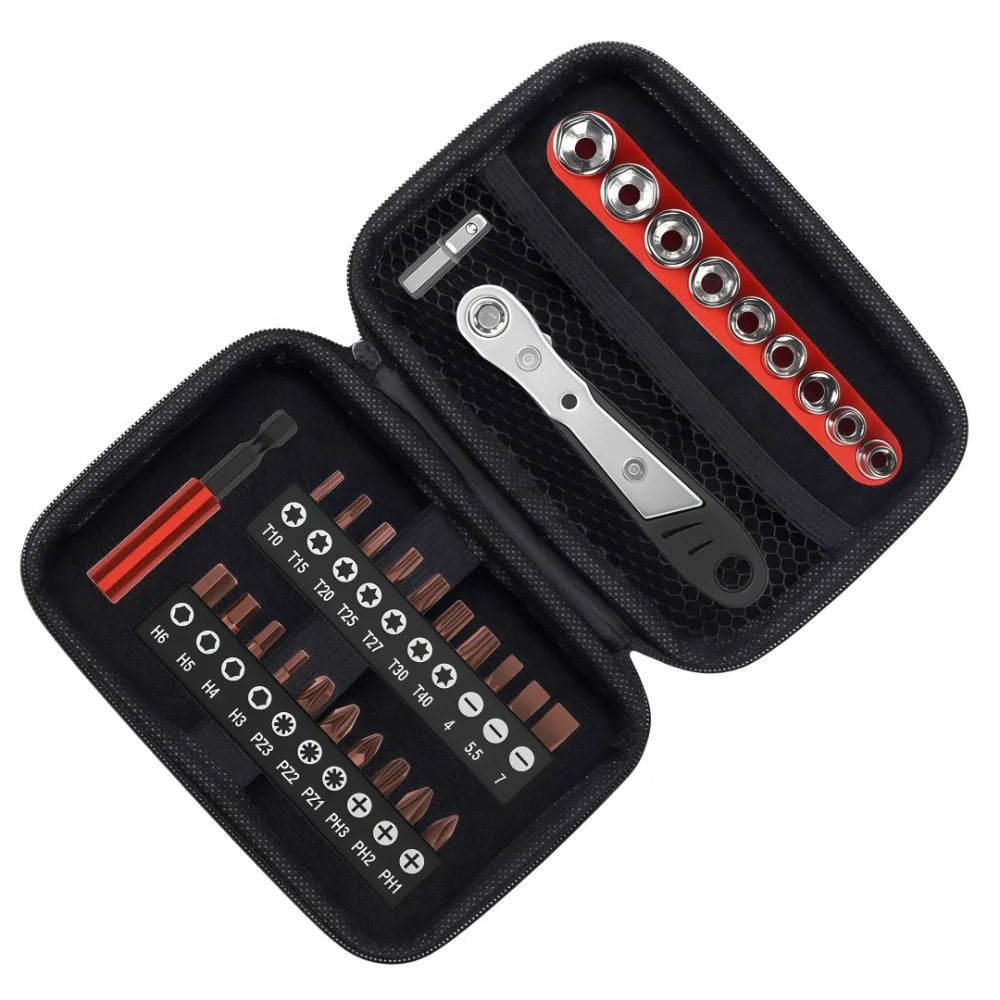 Degree Right Angle, Angled and Offset Screwdrivers for Tight Spaces. Practical, Multifunctional, Professional Mini Ratchet Set