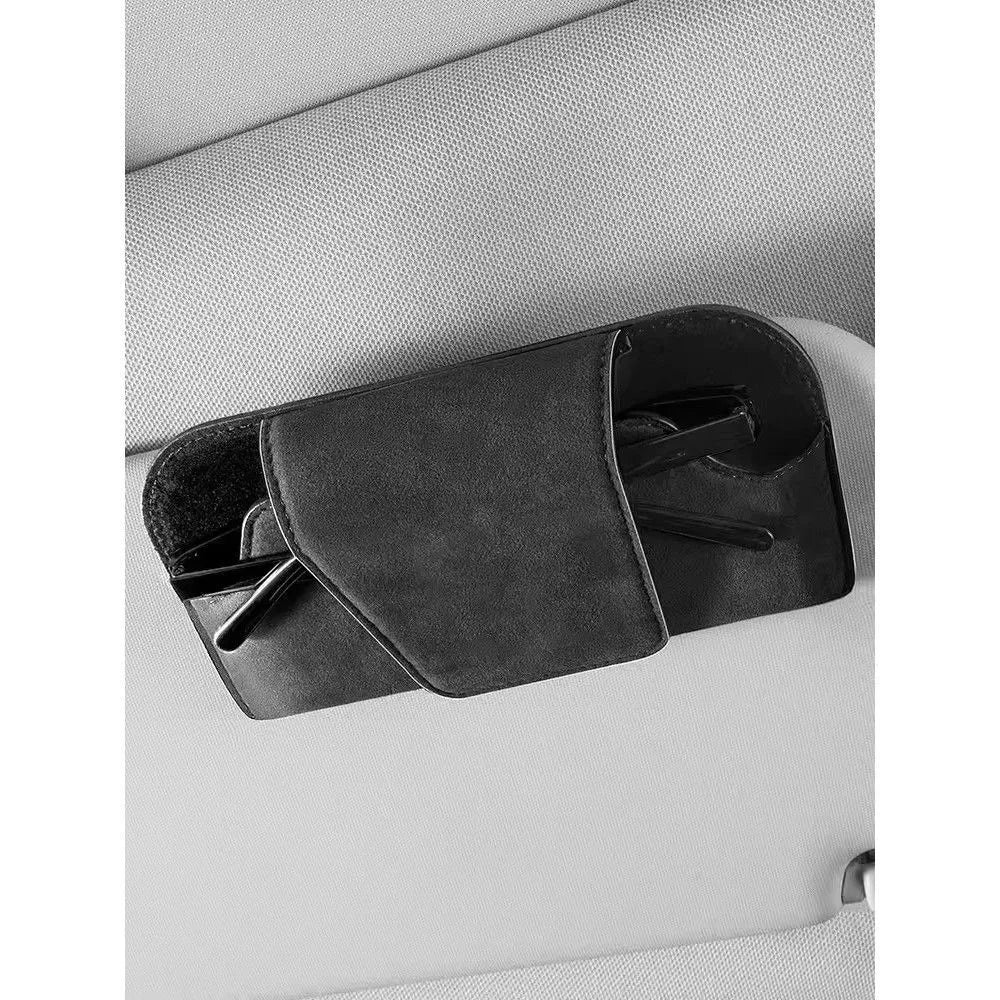 Car Visor Sunglasses Clip Eyeglasses Holder Sun Glasses Organizer Rack for Vehicle Interior Driver Seat Accessories