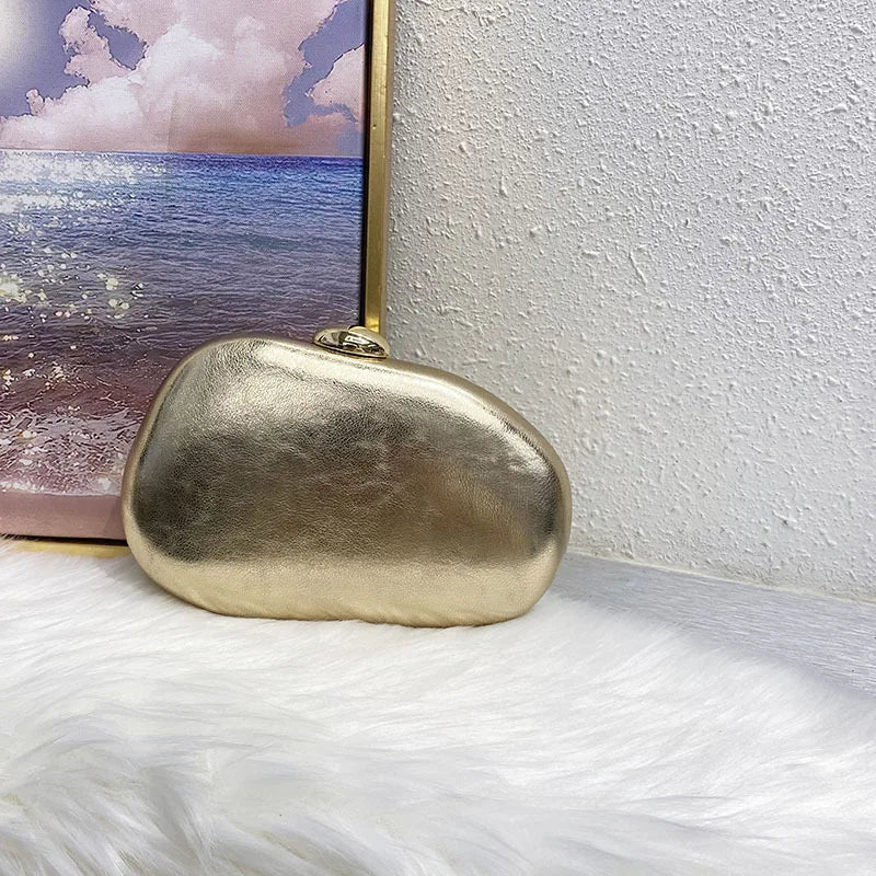 Fashion Irregular Shape Evening Box Clutch Bag Phone Purse Crossbody Messenger Day Chain Wedding Party Women Prom