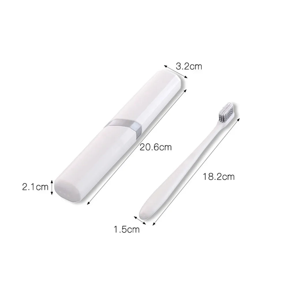 1Set Travel Toothbrush Case Lightweight Portable Small Size Toothbrush Holder Storage Box for Hiking Camping Convenience