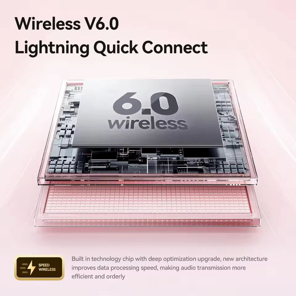Clip On Open Ear Bluetooth 6.0 Earbuds, Jewelry Box LED Mirror Fill Light, HiFi Stereo Headphones, Fashion Gift For Women