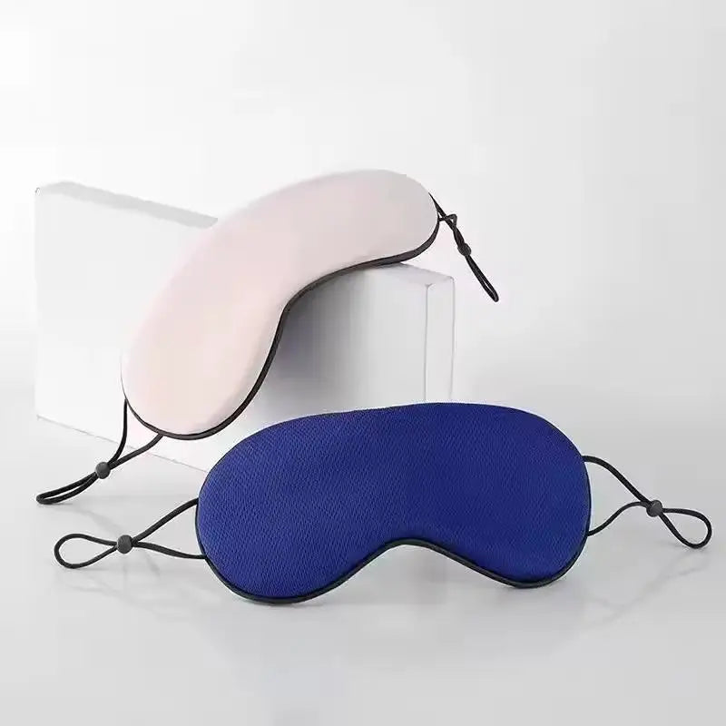 Ice Silk Sleep Mask Adjustable Strap Warm Cool Dual Use Breathable Light Blocking Eye Cover For Travel Rest Comfort