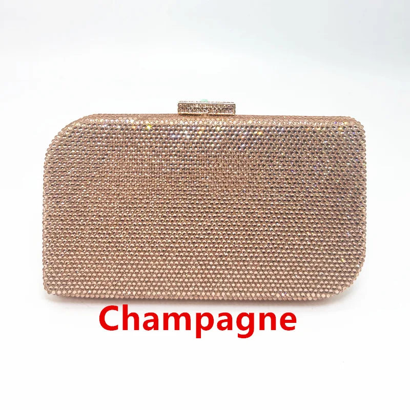 Makeup Rhinestone Wedding Dinner Bag Crystal Hot Diamond Women's Shoulder Evening Bag