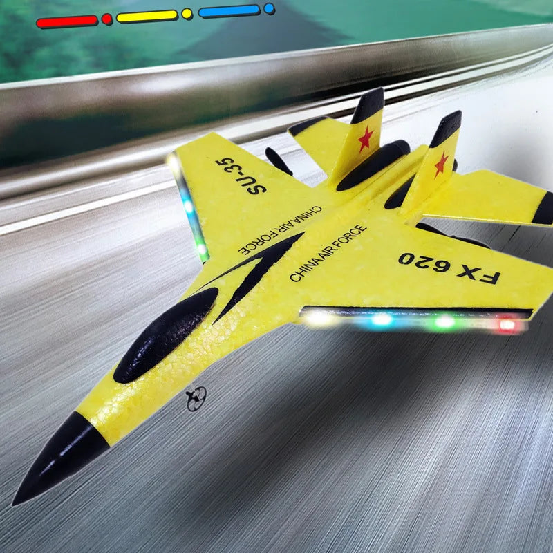 Remote Control Airplane 2.4G Remote Control Fighter Hobby Plane Glider Airplane EPP Foam Toys RC Plane Kids Gift