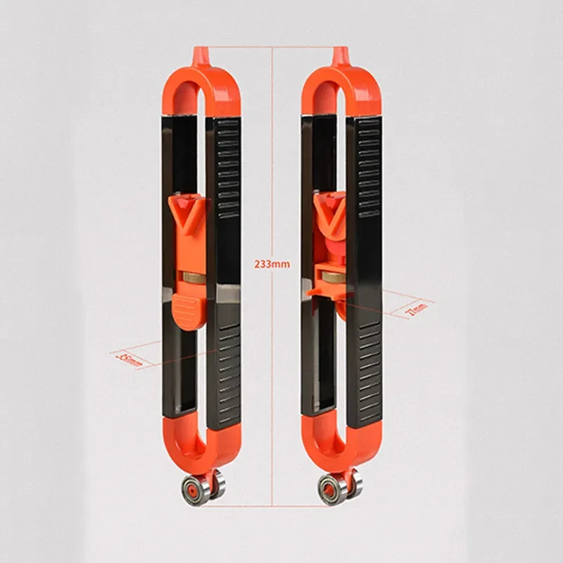 Profile Scribing Ruler Irregular Contour Gauge With Lock Adjustable Locking Precise Woodworking Measuring Gauge Measurement Tool