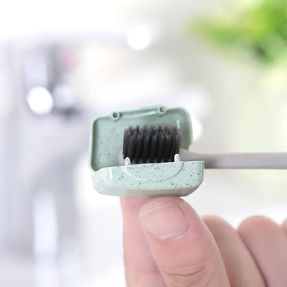 Portable Wheat Straw Toothbrush Head Cover Travel Dustproof Toothbrush Protective Cap For Home Trip Viajes Y Hogar 2026 Trending