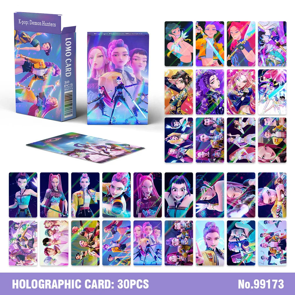 30-92Pcs/Set Anime Card Lomo Card Mini Sticker Print Pictures Postcard Games Card Fans Collection Cards Gifts