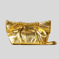 Luxury Golden Black Clutch Bag Cloud Bag Metal Folded Dumpling Bag High Quality Banquet Bag Single Shoulder Bag 2026 Fashion