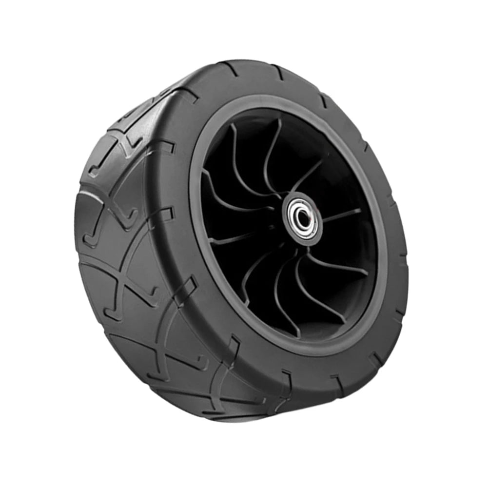 1Pc Heavy Duty Folding Wagon Wheels 180x33mm Shock Absorbing PVC Tires For Outdoor Carts Gardening Shopping Smooth Ride