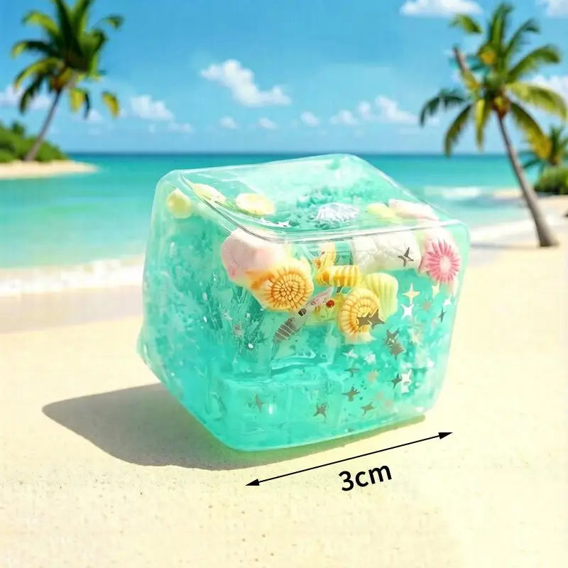 Kawaii Ocean Theme Slow Rebound Toy  Shaped Stress Relief Squeeze Toy Creative Kids And Adults Squeeze Relax Gifts