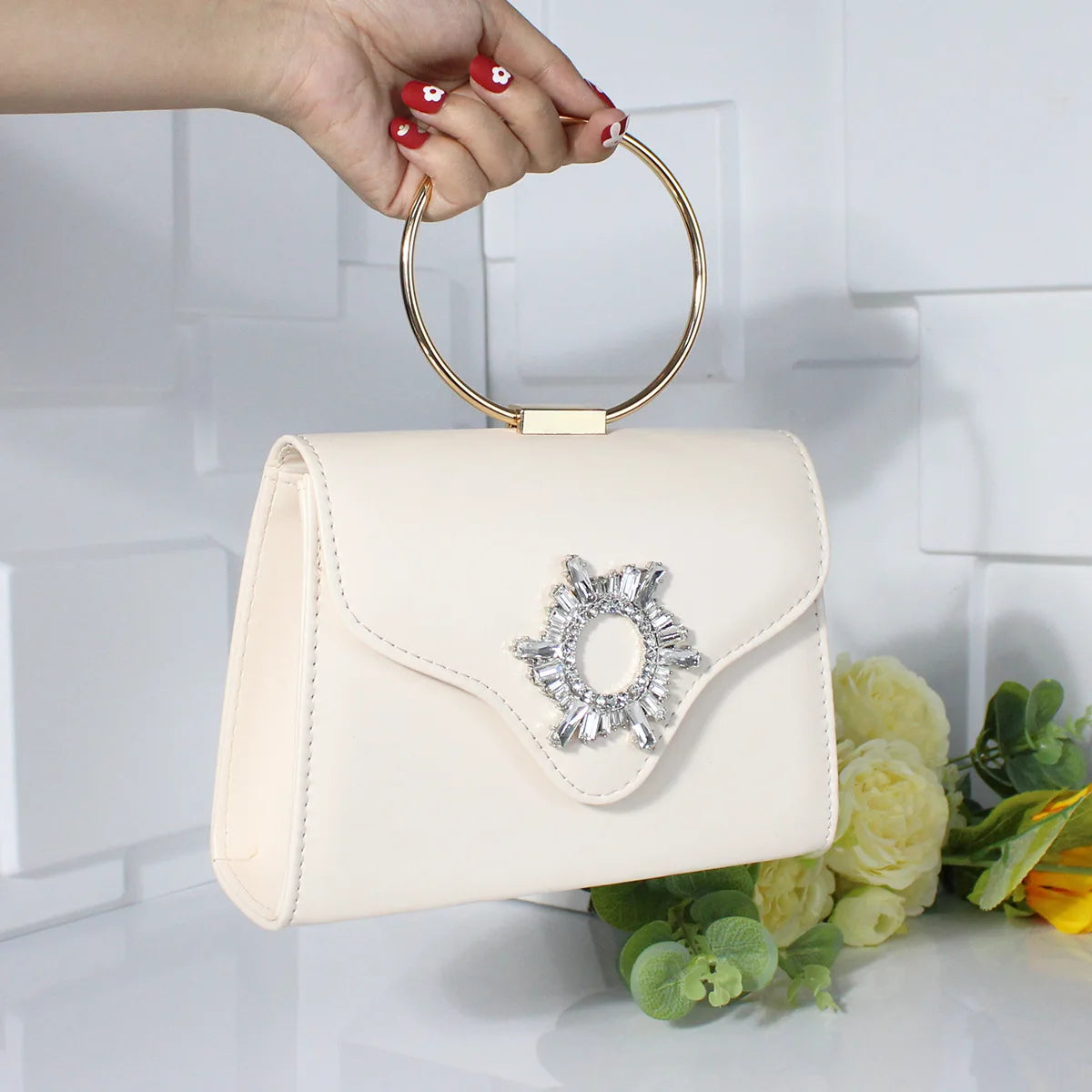 New high-end rhinestone dinner bag niche exquisite messenger chain bag versatile fashion women's bag