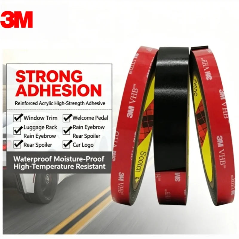 Original 3M 5952 VHB Double Sided Tape Strong Adhesive Foam Tape 1.1mm Thickness Waterproof Heat Resistant for Car Mounting