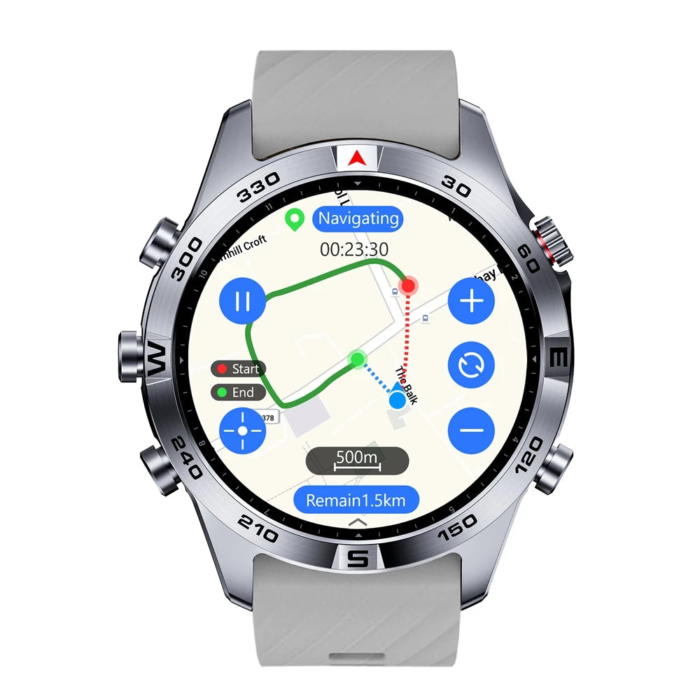 SUNROAD GPS Sports Watch Outdoor Glonass Map Navigation Tracker Altimeter Compass Heart Rate Monitor 50M Waterproof Wristwatch