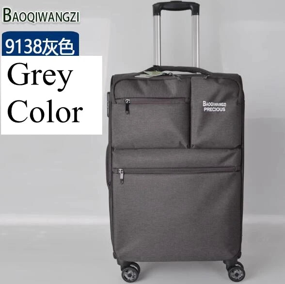 20 /22/24 Men Oxford Travel Luggage Suitcase Spinner Rolling luggage bags On Wheels Spinner Wheeled Suitcase Travel trolley bags