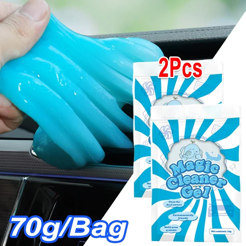 Car Cleaning Gel Slime Magic Mud Auto Interior Computer Keyboard Dirt Clean Dust Remover Gel Car Wash Interior Cleaning Tools