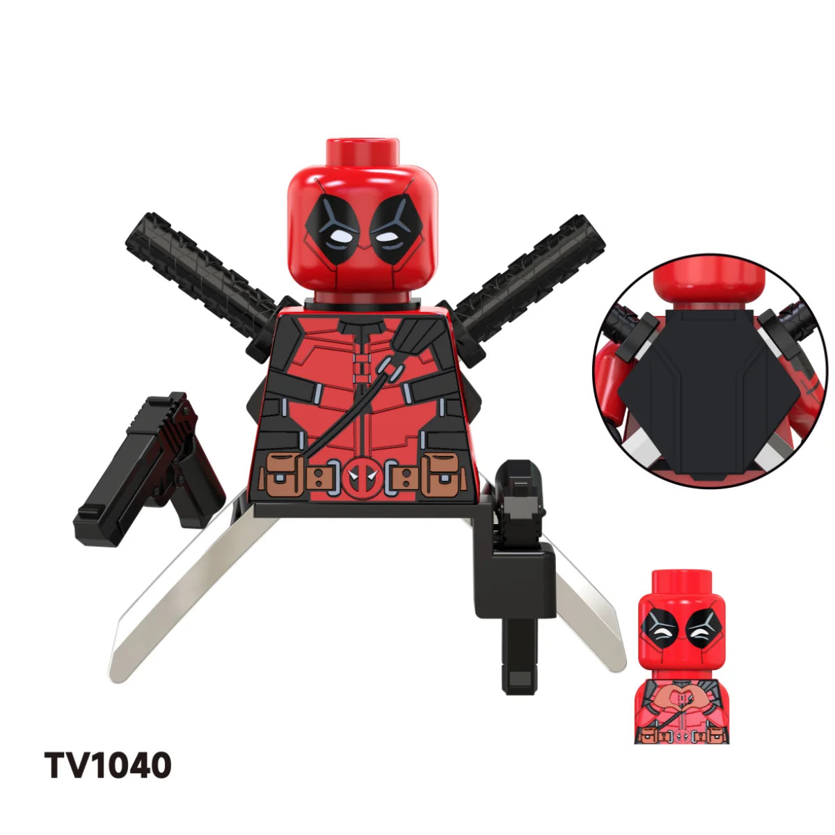Blind Box Mini Building Blocks TV6203 Figures Big Goblin Spiderman Iron Man Venom Captain Hawk Deadpool Armor Christmas Gift Toy