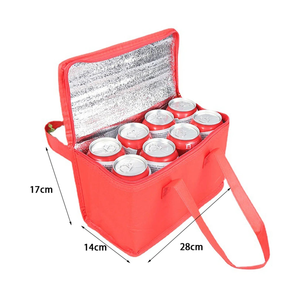 Beer Cooler Portable Bag Folding Food Thermal Storage Bag Insulation Picnic Ice Pack Drink Carrier Insulated Bag for Outdoor