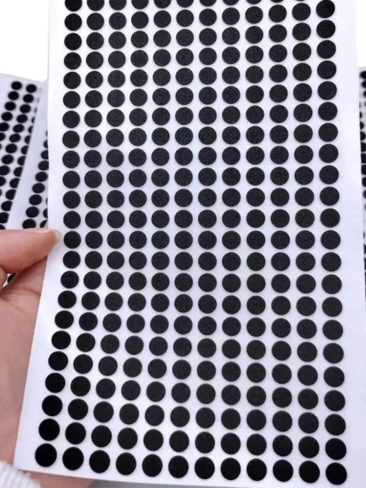 500/1000pcs Black Eva Foam Dot Round Shape 7mm Single Sided Self Adhesive Foam Tape for Craft DIY Office