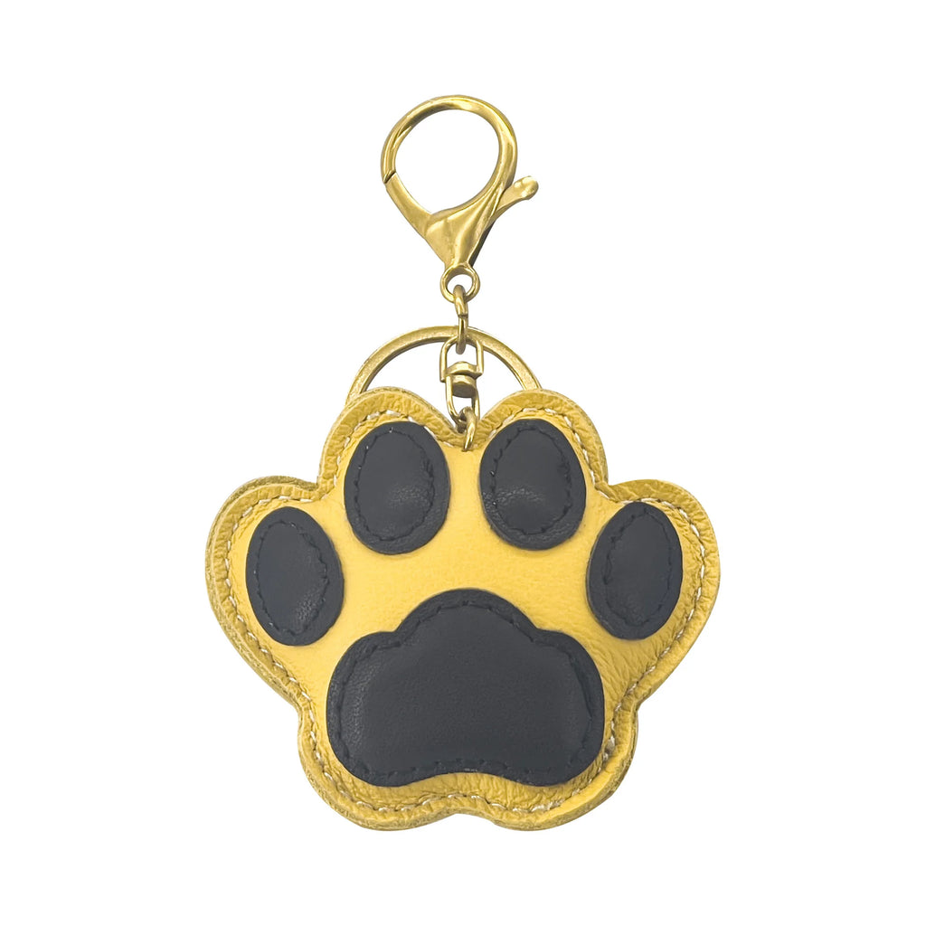 New Cute Cat Paw Key Ring Cow Leather Handbag Pendant Trendy Luggage Bag Accessories cat Footprint For Women and Men