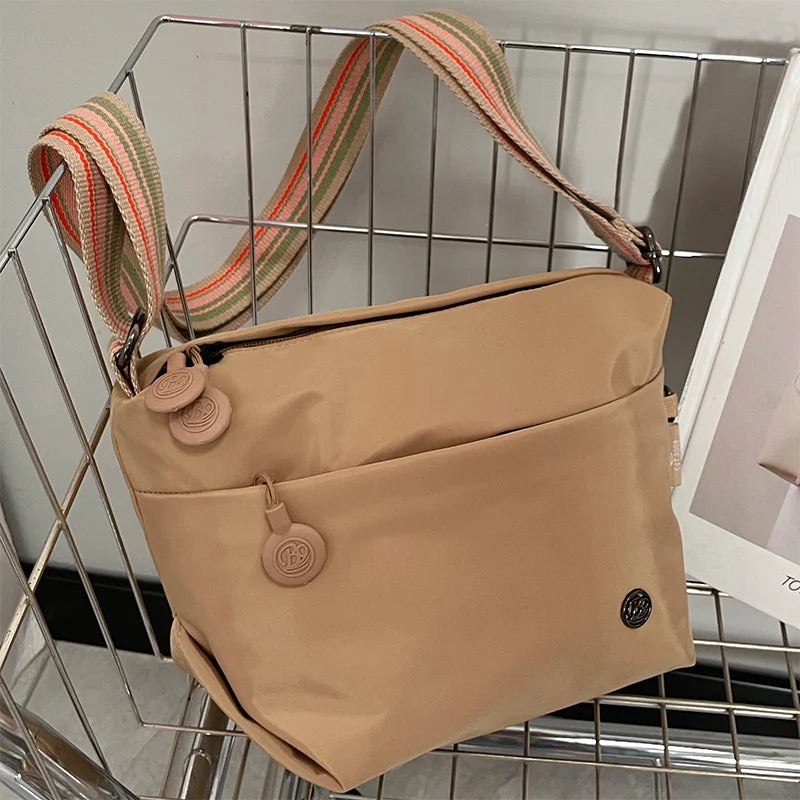 Chic Ultra-light Nylon Crossbody Bags for Women, Designer Bag-Lightweight, Zipper Closure, Adjustable Wide Strap, Cotton Lining
