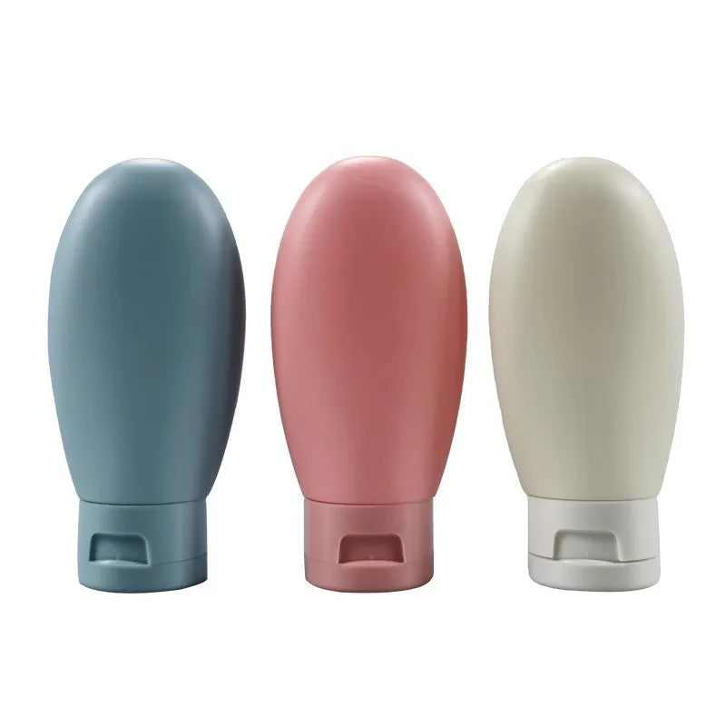 4Pcs/Set Refillable Bottle 60ml Soft Lotion Container Squeeze Tube Empty Bottle Portable Travel Shampoo Bottle