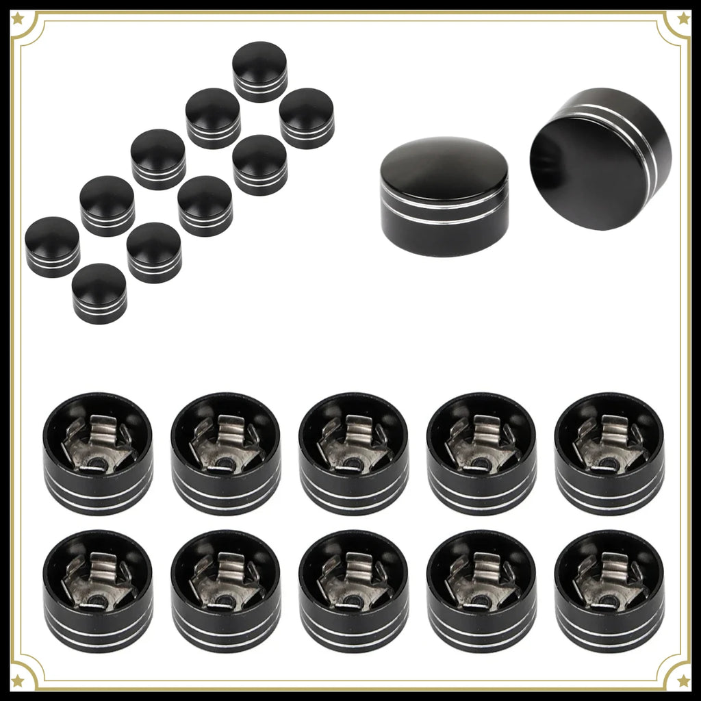 10X 7.5mm-10mm Black CNC Motorcycle Engine Bolts Cover Caps For Harley Electra Street Road Glide King Softail Sportster Honda