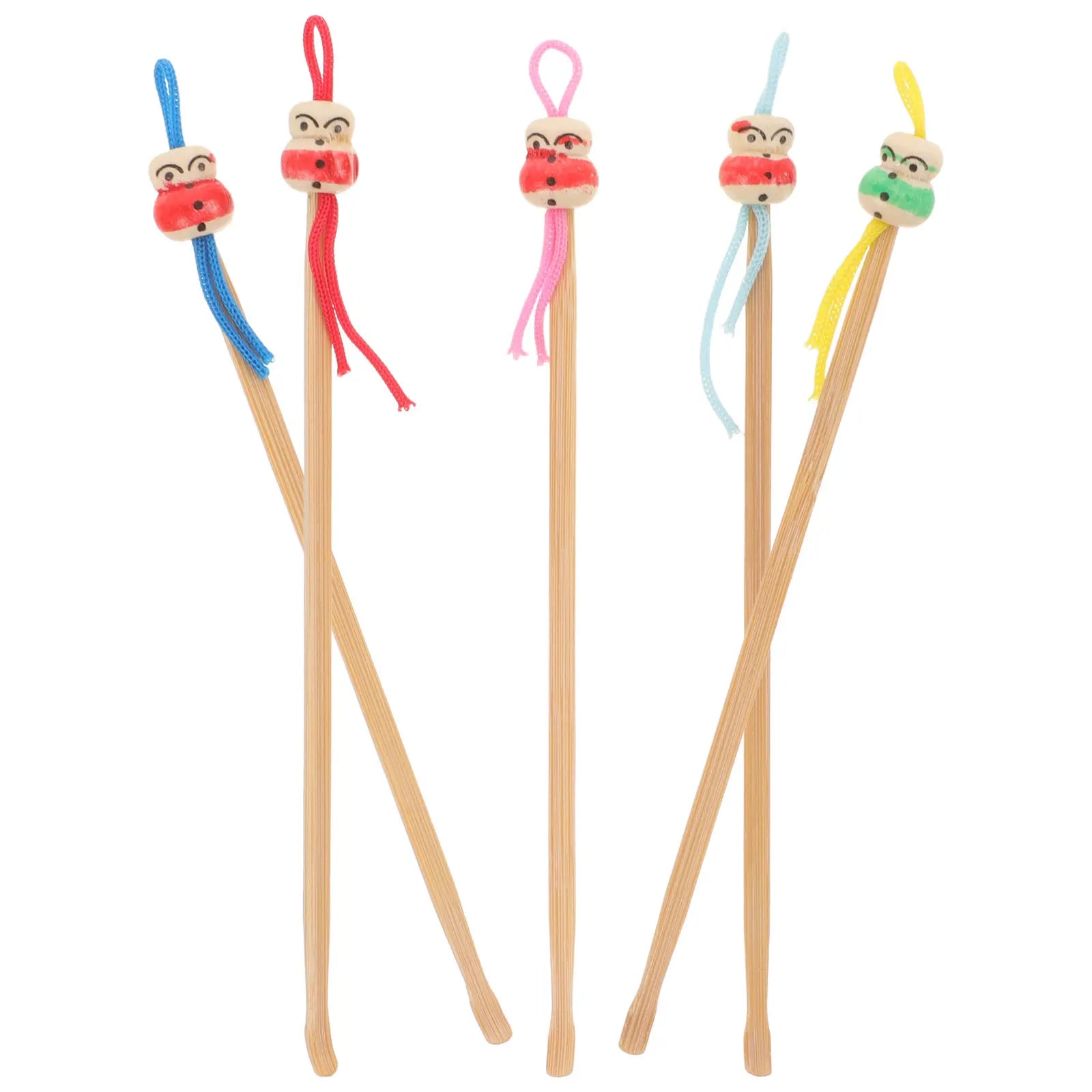 5Pcs Portable Bamboo Ear Cleaning Tools Earwax Removal Spoons Safe Non Irritating Smooth Surface Compact Lightweight Ear Care