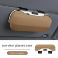 Car Glasses Box Portable Car Sunglasses Holder In The Car Driving Glasses Holder Eyeglass Case Sun Visor Car Lenses Holder