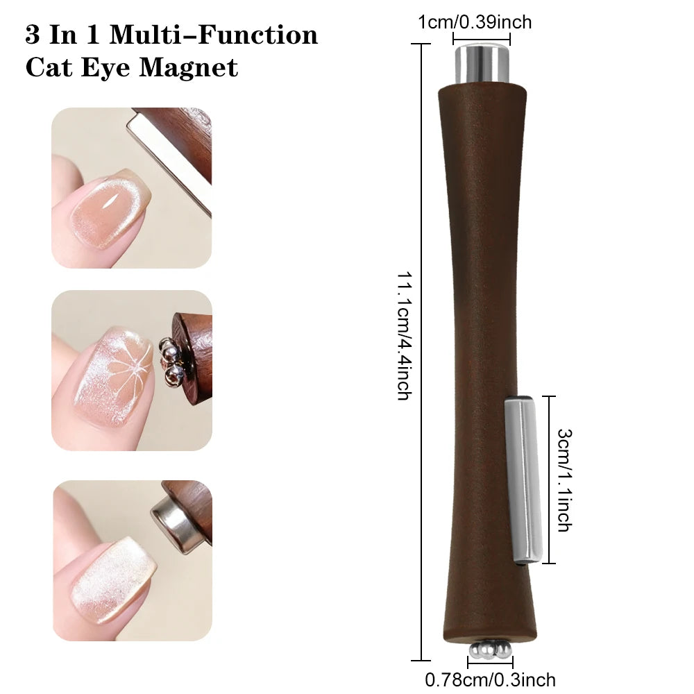 Heart Shaped Cat Eye Magnet Set Y Shaped Cat Eye Nail Art Tool Use With Magnet And Cat Eye Gel Polish DIY Nail Accessories