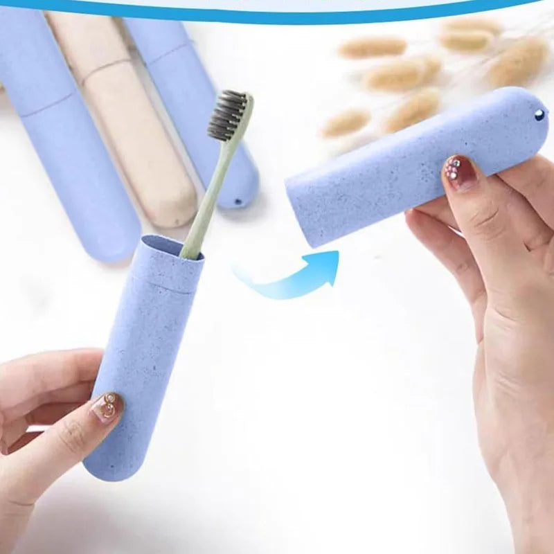 Toothbrush Case Set Portable Toothbrush Head Covers Toothbrush Protective Case Kit for Travel Outdoor Camping Hiking Vacation