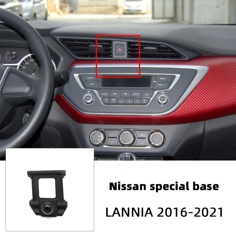 For Nissan X-trail Qashqai Rogue Sport Rogue Altima Versa Car Mobile Phone Holder Base Fixed Air Outlet Bracket Accessory