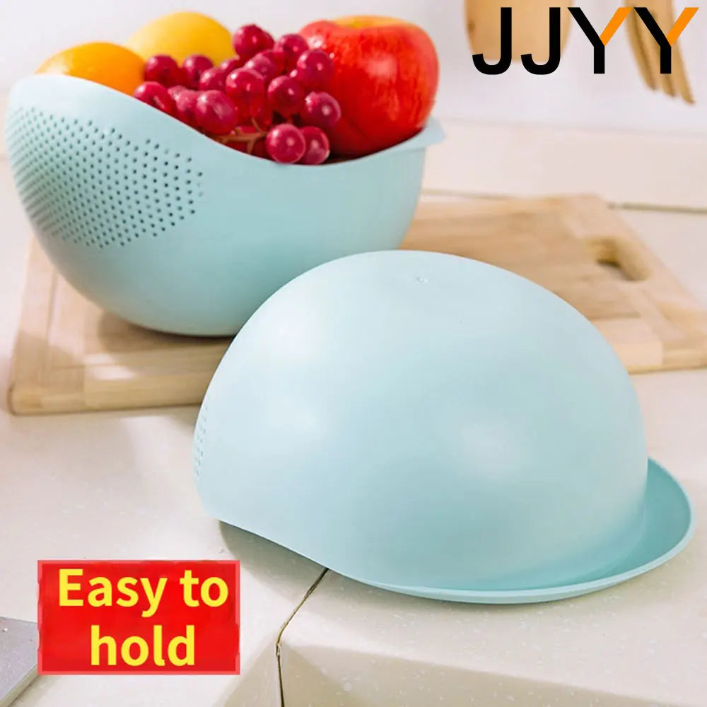 JJYY Rice Sieve Plastic Colander Sieve Rice Washing Filter Strainer Basket Kitchen Tools Food Beans Sieve Fruit Bowl Drainer