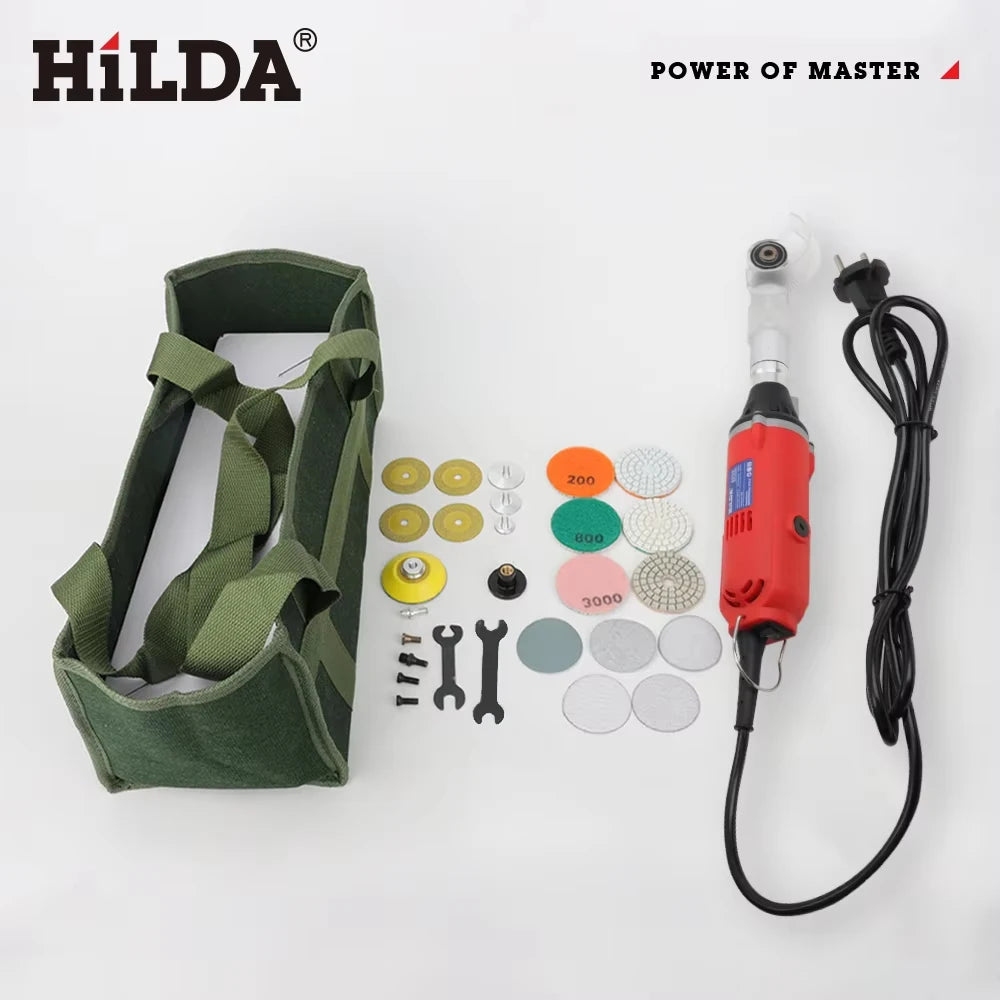 HILDA 380W Powerful Electric Straight Grinder 6 Variable Speed Tile Beauty Sewing Tool Multifunctional Grinder Sander Polisher