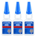 LOOLIFL 496 Instant Adhesive 5pcs, Strong Super Glue for Metal, Plastic Ceramic, Glass, Wood, Shoe Repair, Home Improvement, DIY